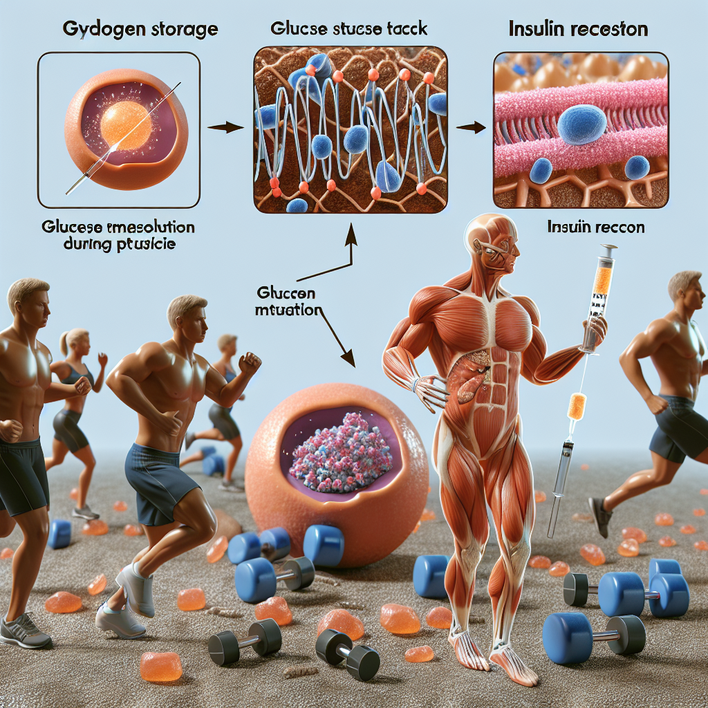 Die Wirkung von Insulin auf den Muskelstoffwechsel im Sport.
